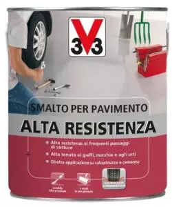 Smalto pavimenti alta resistenza - grigio scuro - litri 2,5